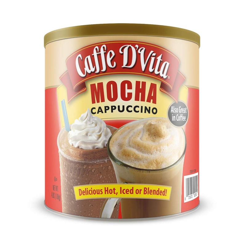 Caffe DVita Mocha Cappuccino 4 lb Can – 64 oz (Pack of 1)