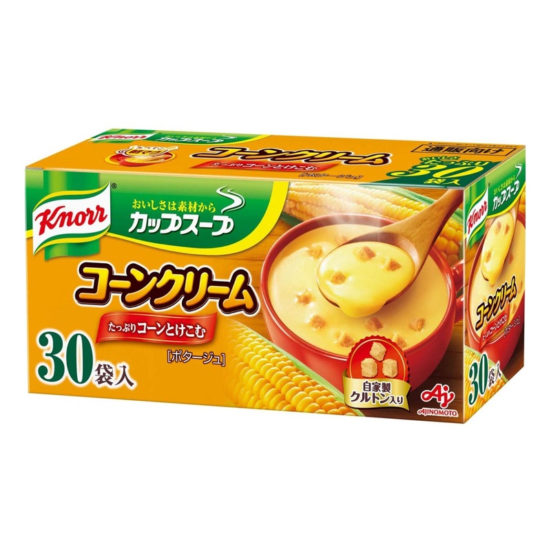 Knorr Cup Soup Corn Cream 30 Packets – Delicious Instant Soup Mix