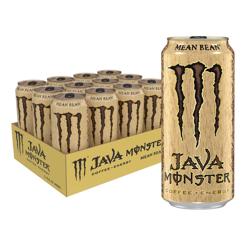 Monster Energy Java Monster Mean Bean Coffee + Energy Drink 15oz (12 Pack)
