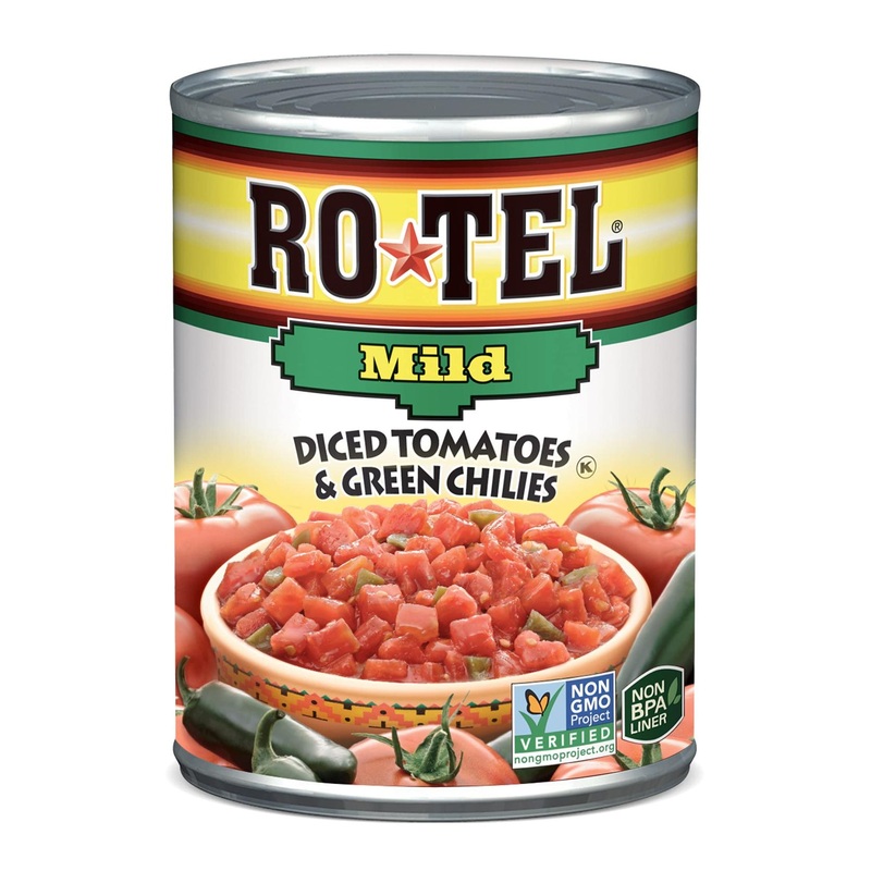 ROTEL Mild Diced Tomatoes & Green Chilies 10oz (Pack of 12) – Authentic Tex-Mex Flavor