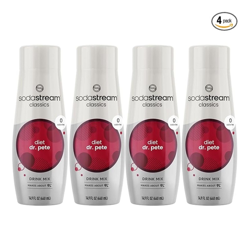 SodaStream Diet Dr Pete  14.8 Fl Oz (Pack of 4) Diet Dr Pete 14.8 Fl Oz (Pack of 4)