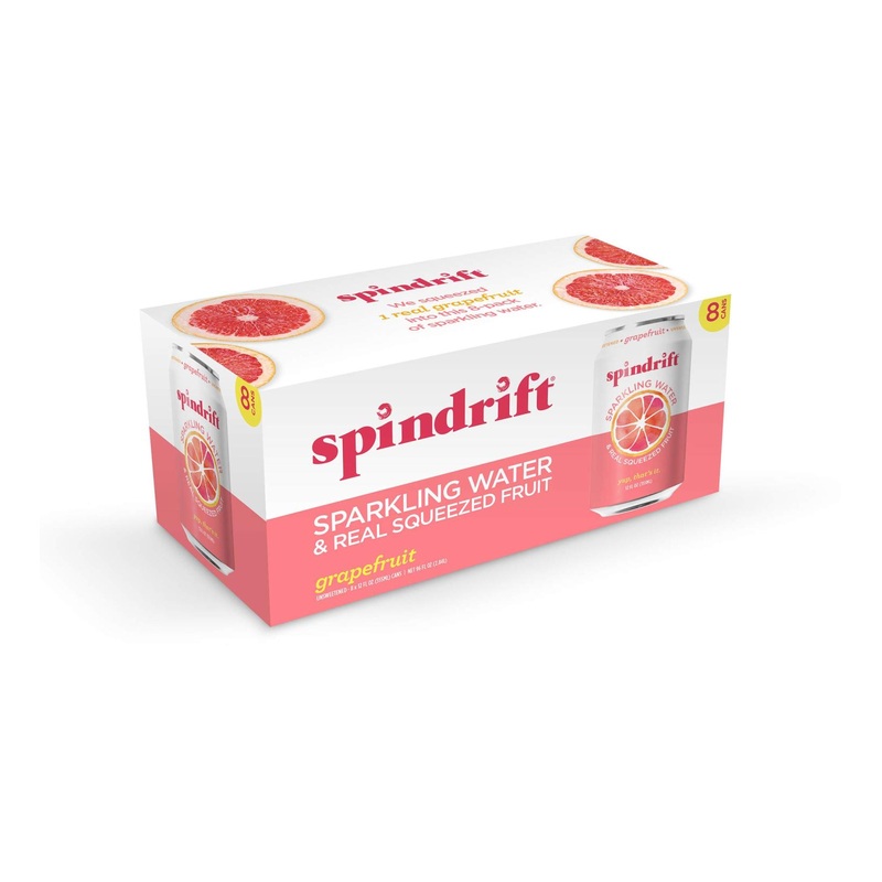 Spindrift Grapefruit Sparkling Water 12 Fl Oz – Pack of 8