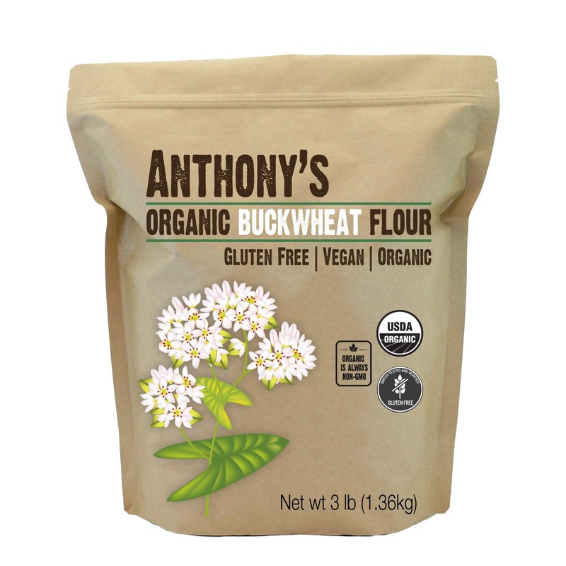 Anthony’s Organic Buckwheat Flour 3 lb – Made in USA, Gluten-Free & Vegan