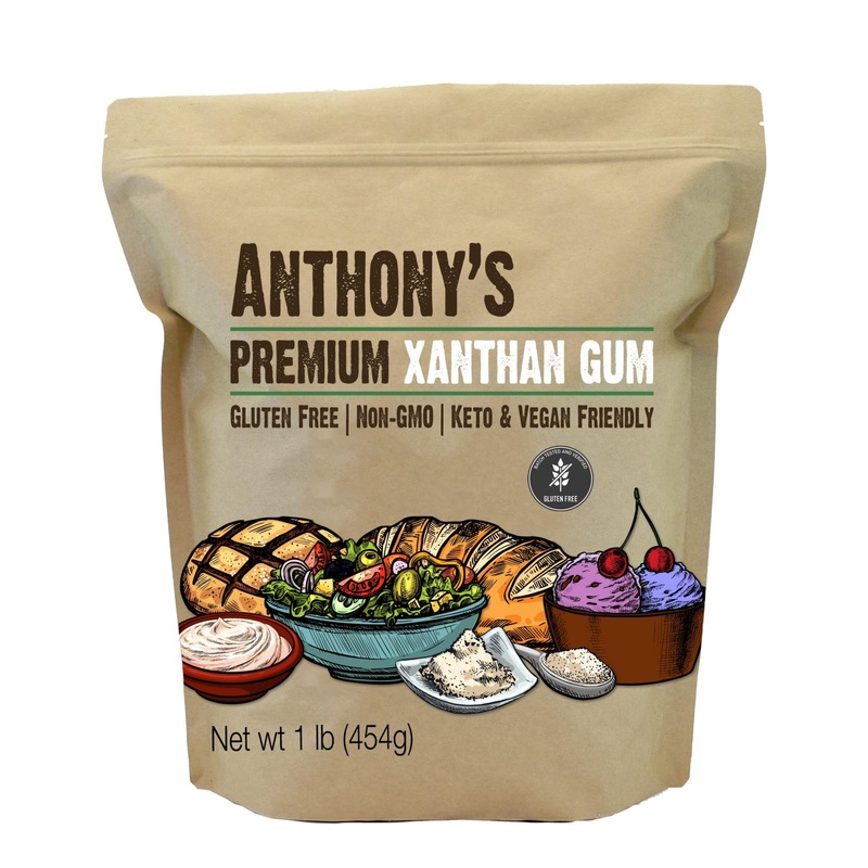 Anthony’s Xanthan Gum 1 lb – Gluten Free, Keto Friendly – Made in USA (1 lb)