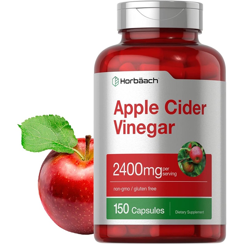 Apple Cider Vinegar Capsules 2400mg – 150 Capsules – Non-GMO & Gluten Free Supplement by Horbaach