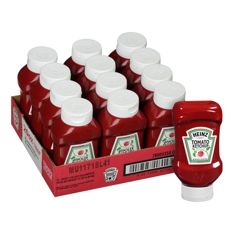 Heinz Tomato Ketchup 20 oz Bottles – 12 Ct Pack, 20 Ounce (Pack of 12)