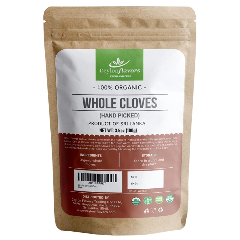 Organic Hand Picked Whole Cloves 3.5oz from Sri Lanka | CeylonFlavors