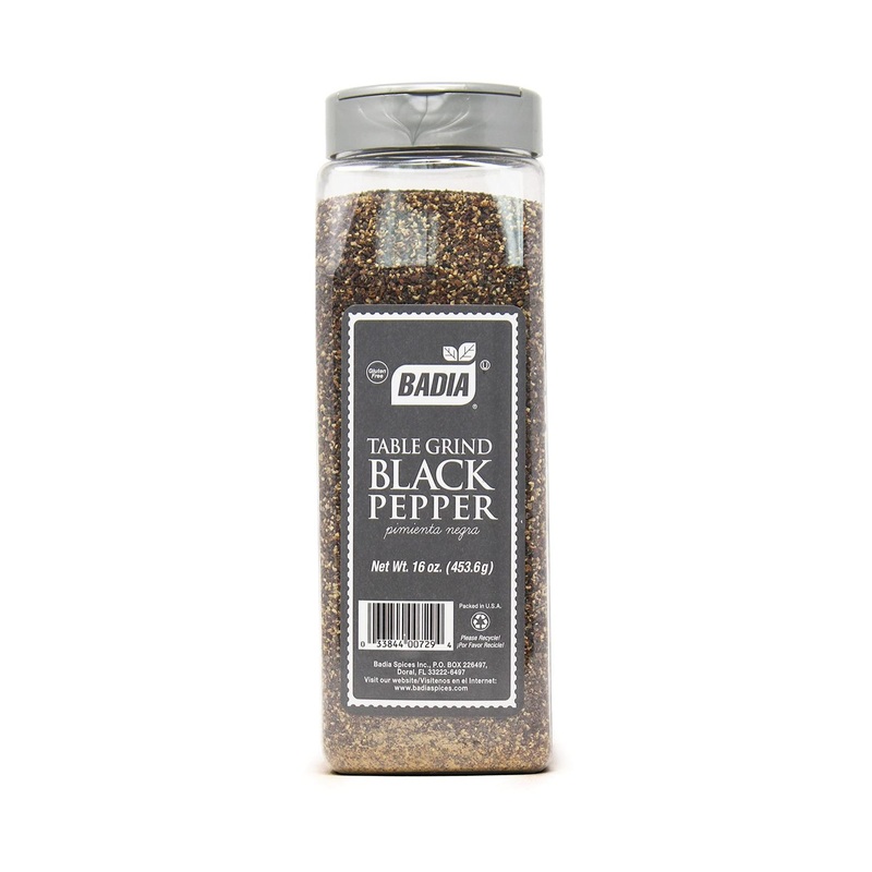 Badia Black Pepper Table Grind 16oz – Premium Quality 1lb Pack for Seasoning and Cooking