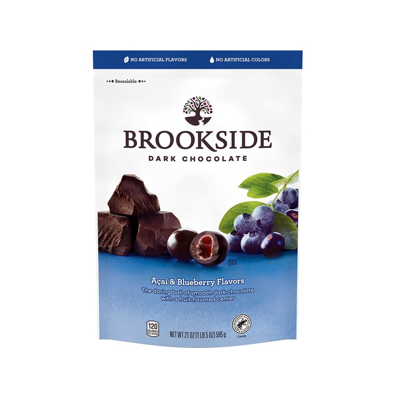 BROOKSIDE Dark Chocolate with Acai and Blueberry Flavors Candy 21 oz – Resealable Bag | Delicious Treat