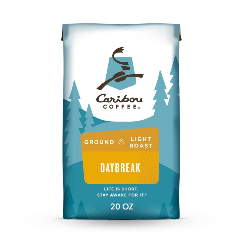 Caribou Coffee Daybreak Morning Blend Light Roast Ground Coffee – 20oz Bag