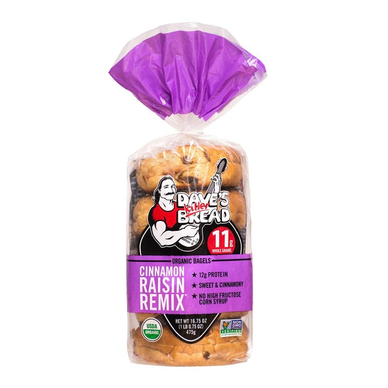 Dave’s Killer Bread Organic Cinnamon Raisin Bagels – 16.75 oz – Sweet Cinnamon Flavor – 1 Pack