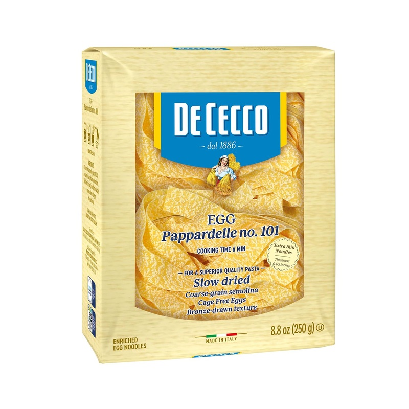 De Cecco Egg Pappardelle Pasta – 8.8 oz – 1 Pack
