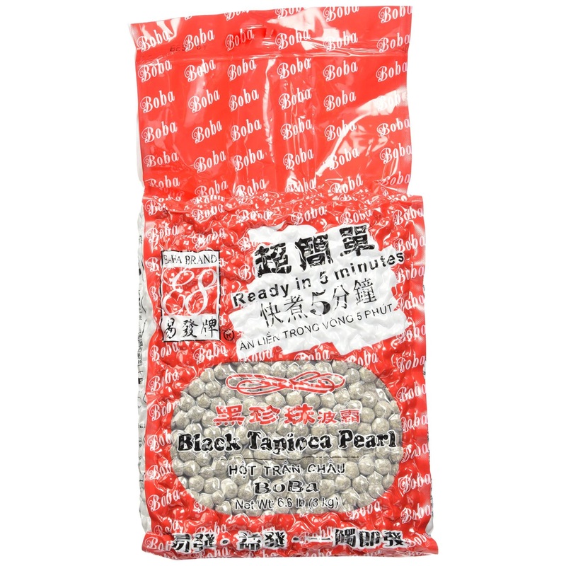 E-Fa Premium Grade Black Tapioca Pearls – 6.6 lb Pack for Bubble Tea