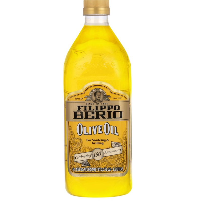 Filippo Berio Pure Olive Oil 50.7oz | Recycled rPET Bottle | 100% Natural | Cold-Pressed | Cooking & Salad Dressing | 1 Pack