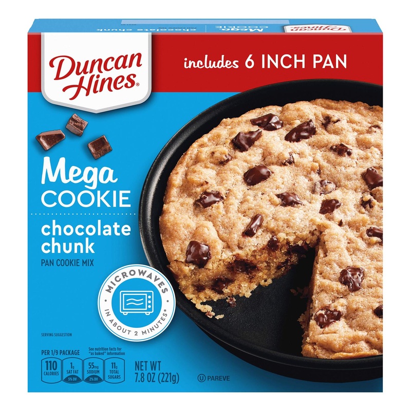 Duncan Hines Mega Chocolate Chunk Pan Cookie Mix 7.8 oz – Delicious and Easy Baking!