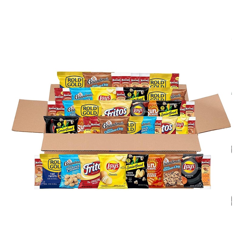 Frito-Lay Sweet & Salty Snacks Variety Box – 50 Count Care Package of Cookies, Crackers, Chips & Nuts