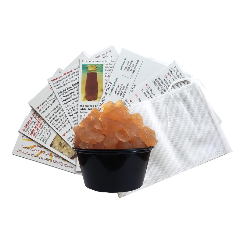 GENEROUS Portion Cup 33% MORE Live Florida Sun Kefir LARGE HEALTHY Water Kefir Grains (Tibicos) Natural Probiotics
