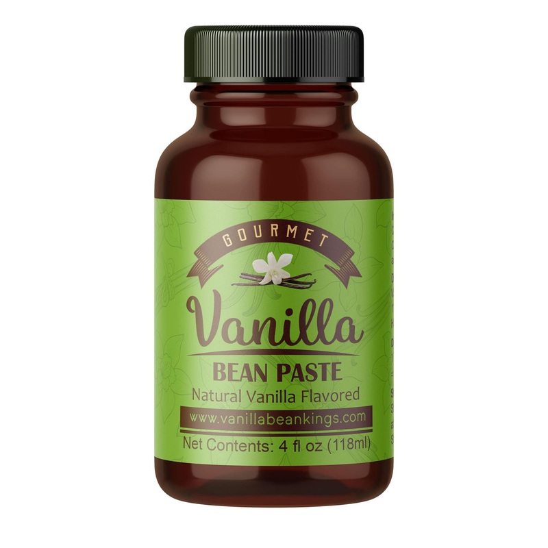 Gourmet Madagascar Bourbon Vanilla Bean Paste – 4 Ounces (Pack of 1) – Real Vanilla Seeds for Baking and Cooking