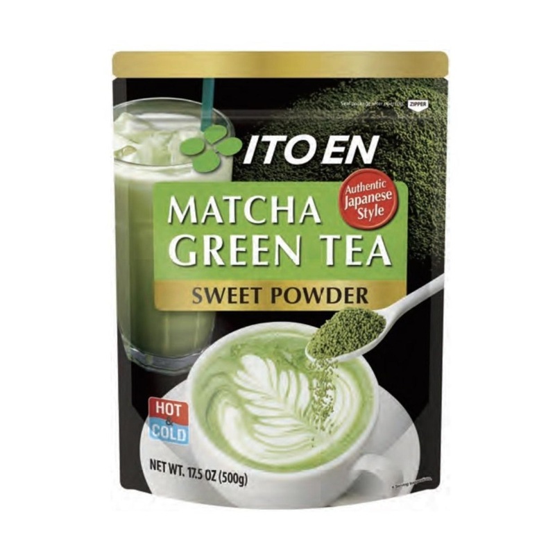 Ito En Matcha Green Tea Sweet Powder 17.5oz (1 Pack) – Sweetened Green Tea Powder