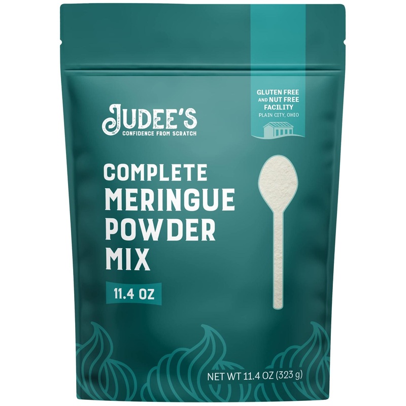Judees Meringue Powder Mix 11.4 oz – Gluten-Free & Nut-Free – Ideal for Baking & Decorating – No Preservatives – Perfect for Meringue Cookies, Pies, Frosting & Royal Icing – 11.4 Ounce Pack