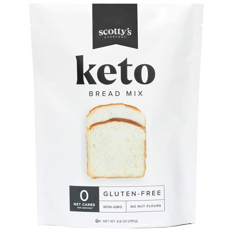 Keto Bread Zero Carb Mix – Gluten Free, Sugar Free, Non-GMO – Easy Bake Loaf Mix (9.8oz)