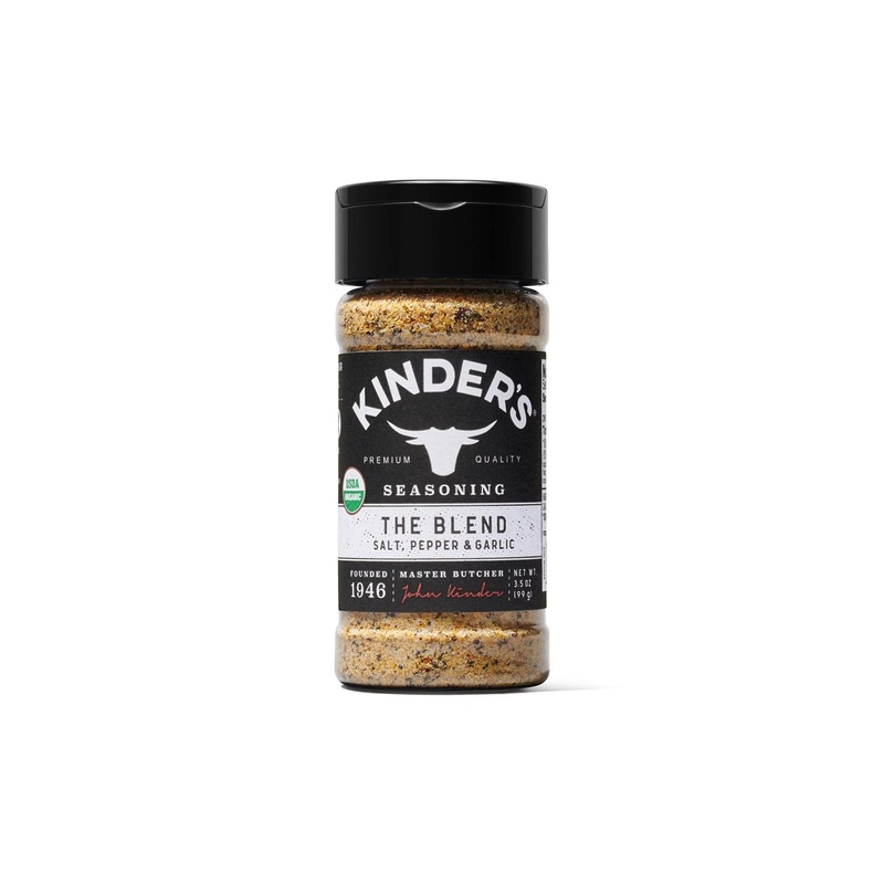 Kinder’s Organic The Blend Seasoning – Premium Quality Salt, Pepper and Garlic Blend – MSG Free, USDA Certified Organic – 3.5oz