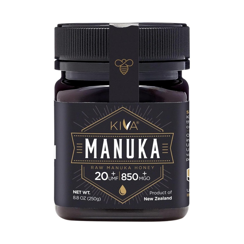 Kiva Raw Manuka Honey UMF 20+ | MGO 830+ | 100% Pure New Zealand (8.8oz/250g)
