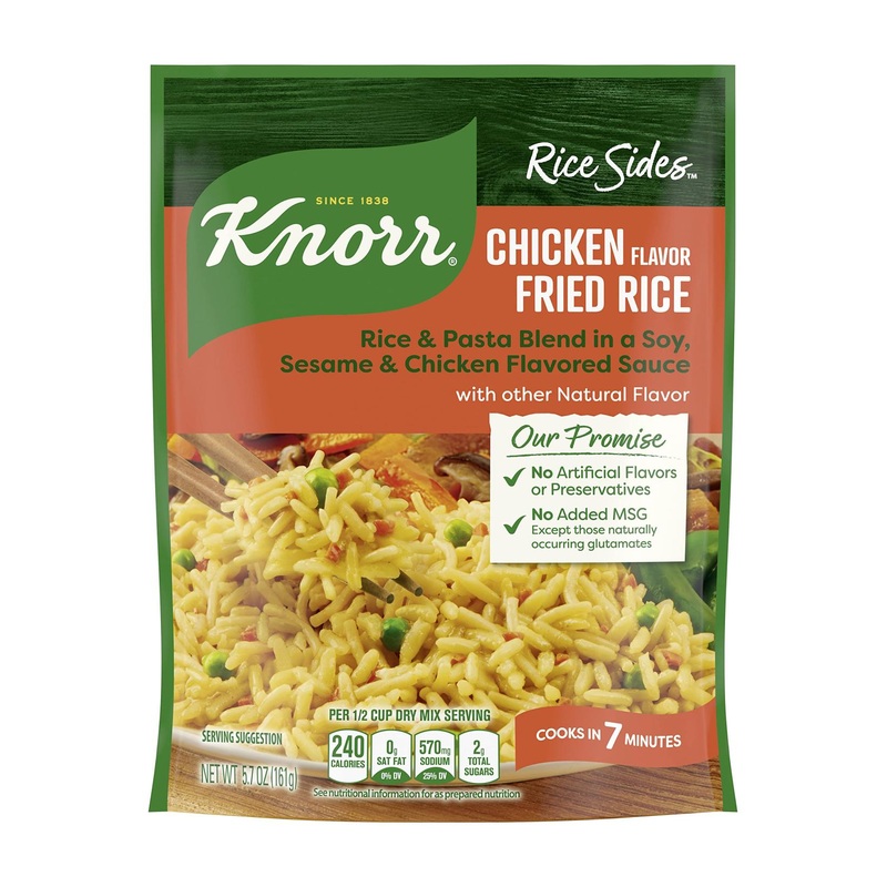 Knorr Chicken Fried Rice Side Dish Mix – 5.7 oz Pack – No Artificial Flavors or Preservatives – MSG-Free