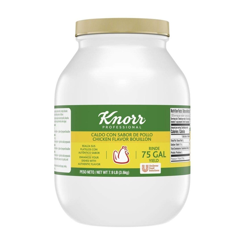 Knorr Professional Caldo de Pollo Chicken Bouillon Base 7.9 lb – Shelf Stable, 0g Trans Fat (Pack of 1)