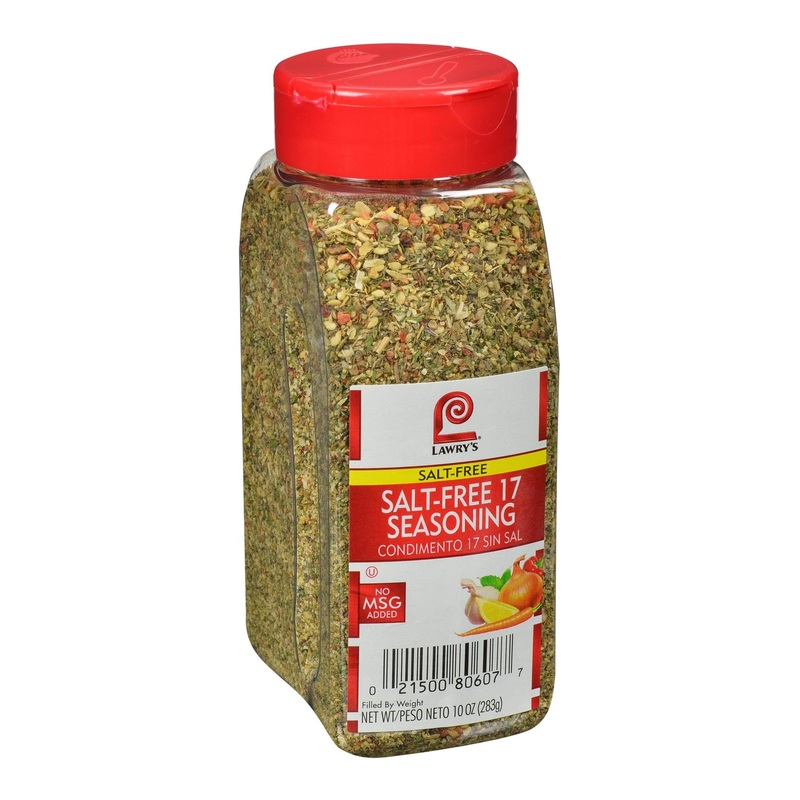 Lawry’s Salt Free 17 Seasoning 10 oz – Delicious Spice Blend for Seafood, Poultry, and Beef – Includes Toasted Sesame Seeds and Turmeric – 10 Ounce Container (Pack of 1)
