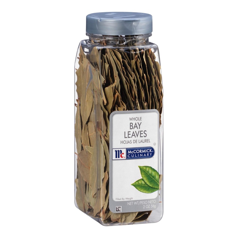 McCormick Culinary Whole Bay Leaves 2 oz – Premium Dried Bay Leaves for Cooking – Ideal for Stews and Marinades – 2 Ounce Container (Pack of 1)