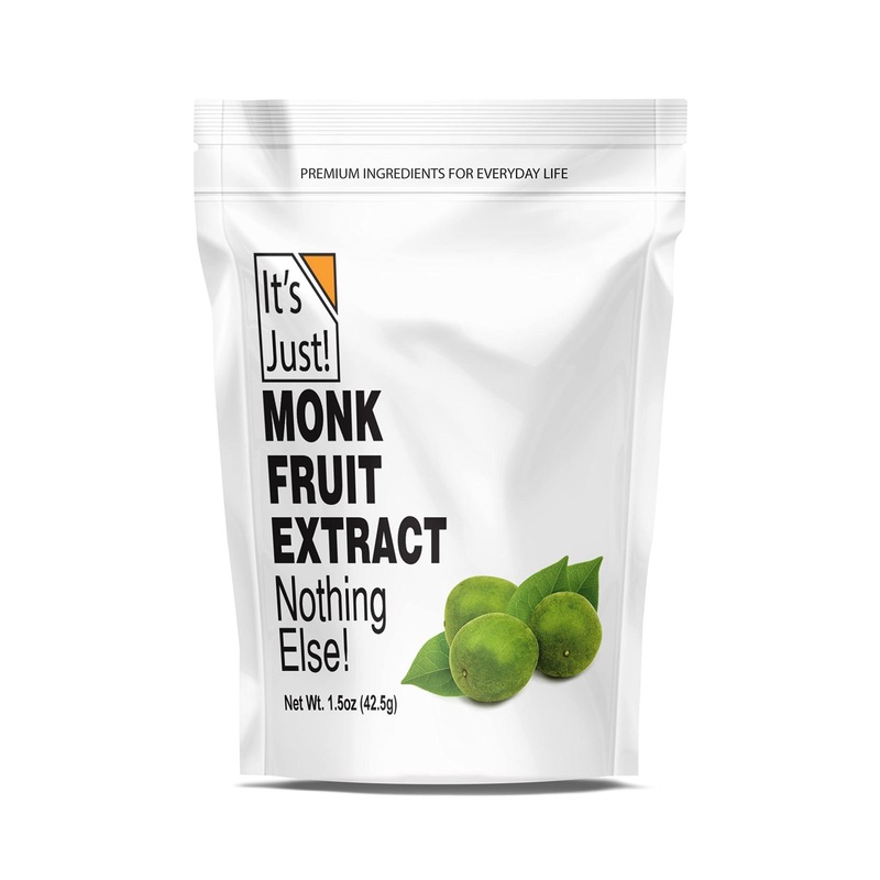 Pure Monkfruit Extract Powder – Keto Friendly Sweetener, Sugar-Free, Non-GMO – 25% Mogrosides, Non-Glycemic – 1.5oz