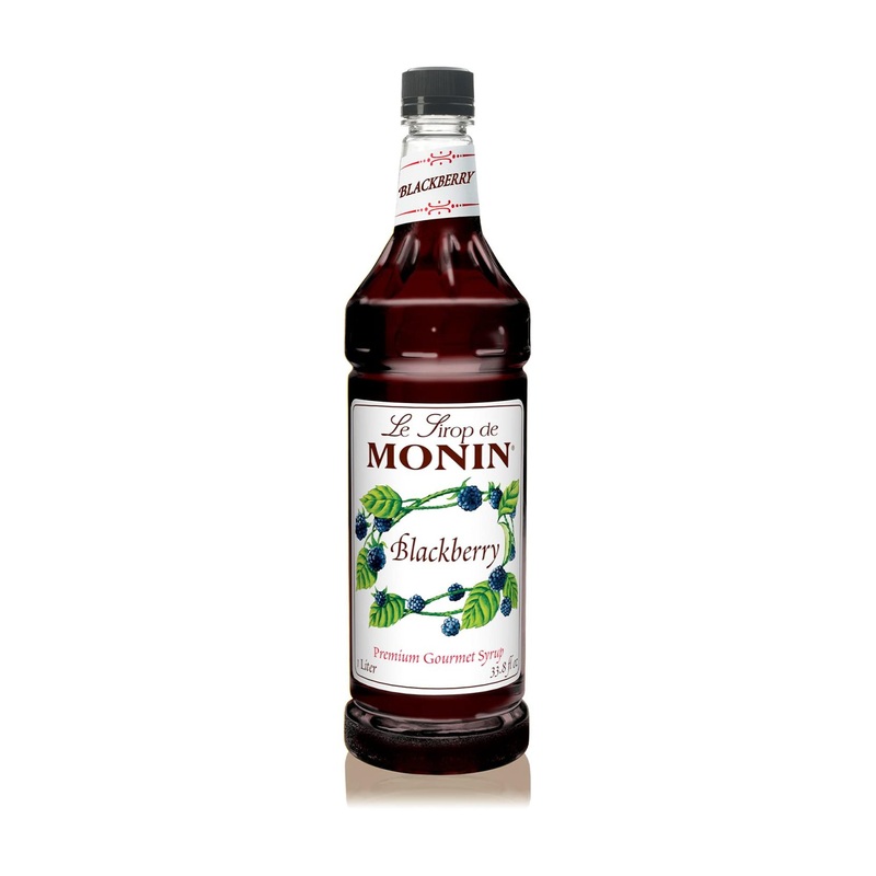 Monin Blackberry Syrup 1 Liter – Delicious Berry Flavored Cocktail Syrup for Iced Tea, Lemonade, and Cocktails – Gluten-Free Simple Syrup with Authentic Flavor – Clean Label – 33.8 Fl Oz