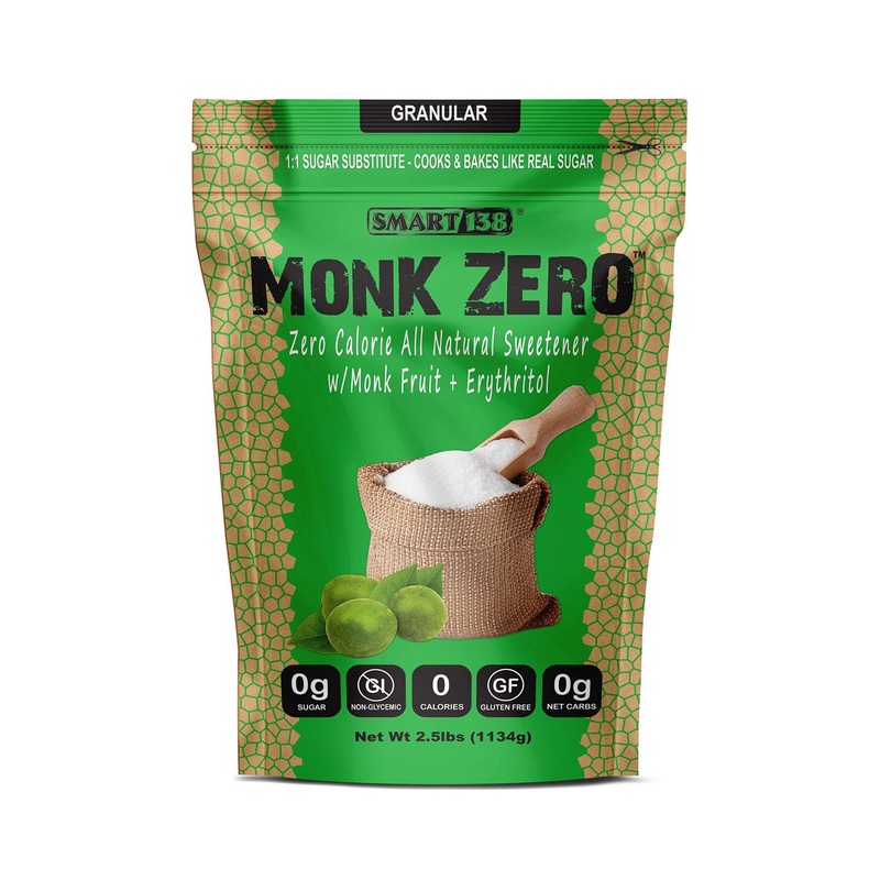 Monk Zero – Non-Glycemic Keto Approved Sweetener, 40oz – Zero Calories, Sugar Substitute