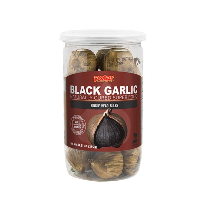 MW POLAR Whole Black Garlic Bulbs 8.8 oz – Easy Peel, All Natural, Healthy Snack, Chemical Free – Ready to Eat, Kosher Friendly