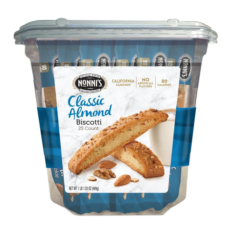 Nonni’s Biscotti Originali Classic Almond Value Pack – 25 Count 1.1 Pound (Pack of 1)