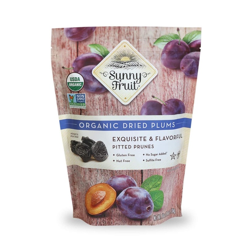 Organic Prunes – Sunny Fruit 40oz Bulk Bag | Purely Dried Plums – No Added Sugars, Sulfurs, or Preservatives | Non-GMO, Vegan, and Halal – 2.5lb