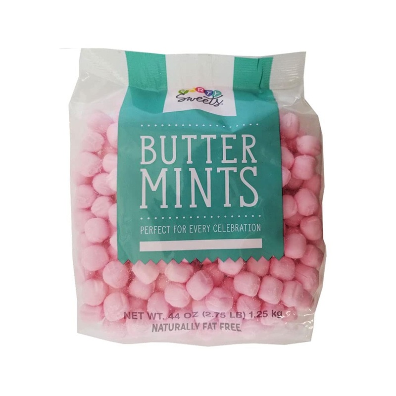 Party Sweets Pink Buttermints – 2.75lb Bag (Appx. 350 pcs) by Hospitality Mints