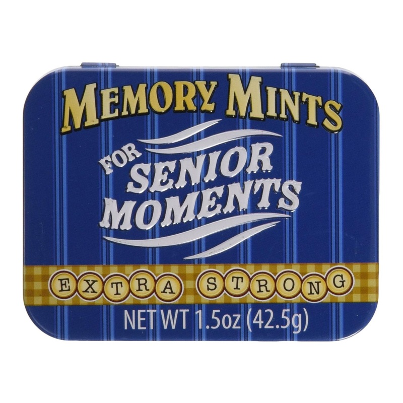 Senior Moments Memory Mints – 1.5 oz Fun Gag Tin | Pack of 1
