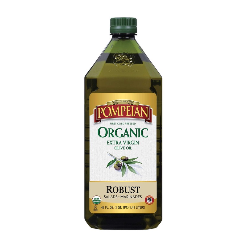 Pompeian USDA Organic Robust Extra Virgin Olive Oil 48 FL. OZ. – Full-Bodied Flavor, Perfect for Salad Dressings & Marinades