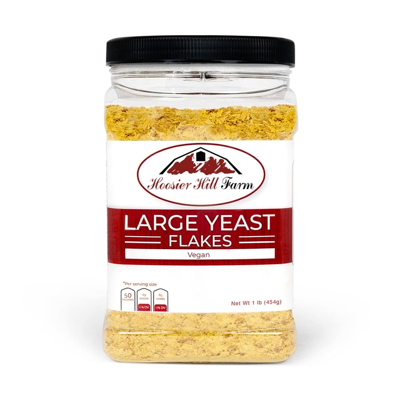 Hoosier Hill Farm Nutritional Yeast Flakes – 1 Pound Pack of 1 | Vegan, Non-GMO, Gluten-Free
