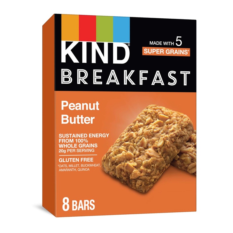 KIND Breakfast Bars Peanut Butter Gluten Free 1.76oz 32 Count – Pack of 1