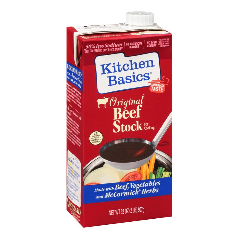 Kitchen Basics Original Beef Stock 32 fl oz – Premium Quality Cooking Stock