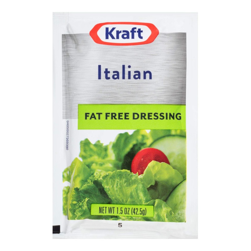 Kraft Fat Free Italian Salad Dressing 60 ct Pack 1.5 oz Packets