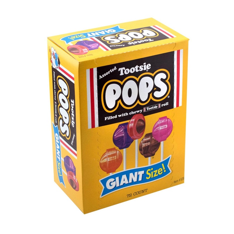 Tootsie Roll Pops Giant Size Variety Pack – 72 Count, 3.82 Pound – Allergen Friendly Halloween Favorite