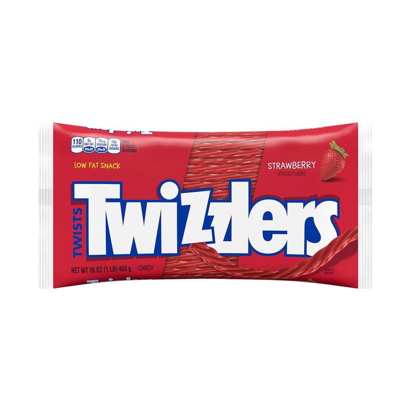 TWIZZLERS Strawberry Flavored Chewy Candy – 16 oz Bag – Perfect for Halloween