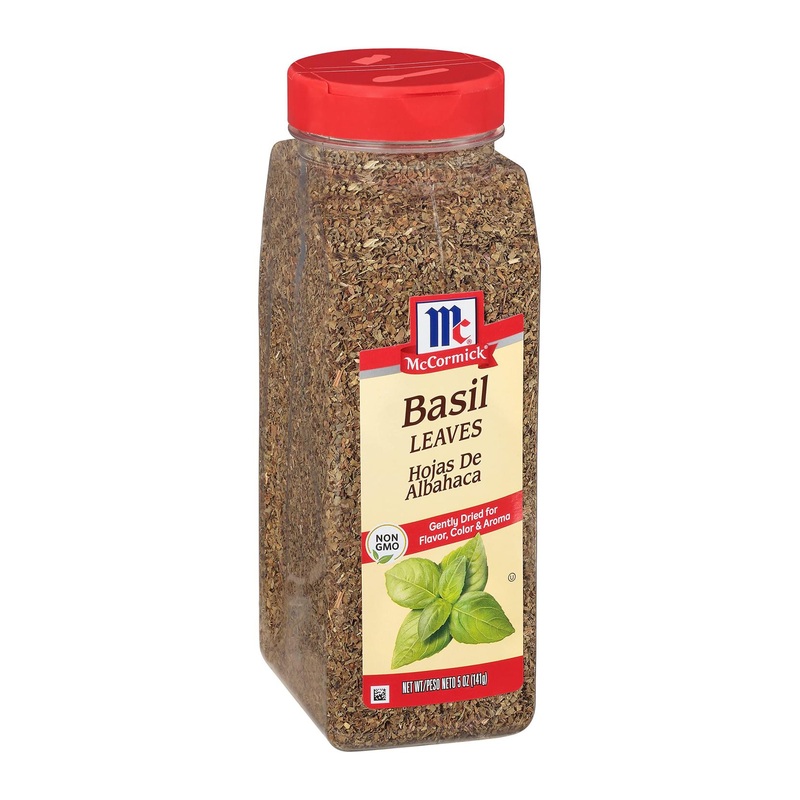 McCormick Basil Leaves 5 oz – Premium Quality Herb for Cooking – 5 Ounce Pack