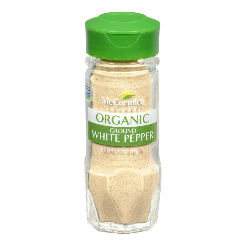 McCormick Gourmet Organic Ground White Pepper 1.75 oz – Premium Quality Spice