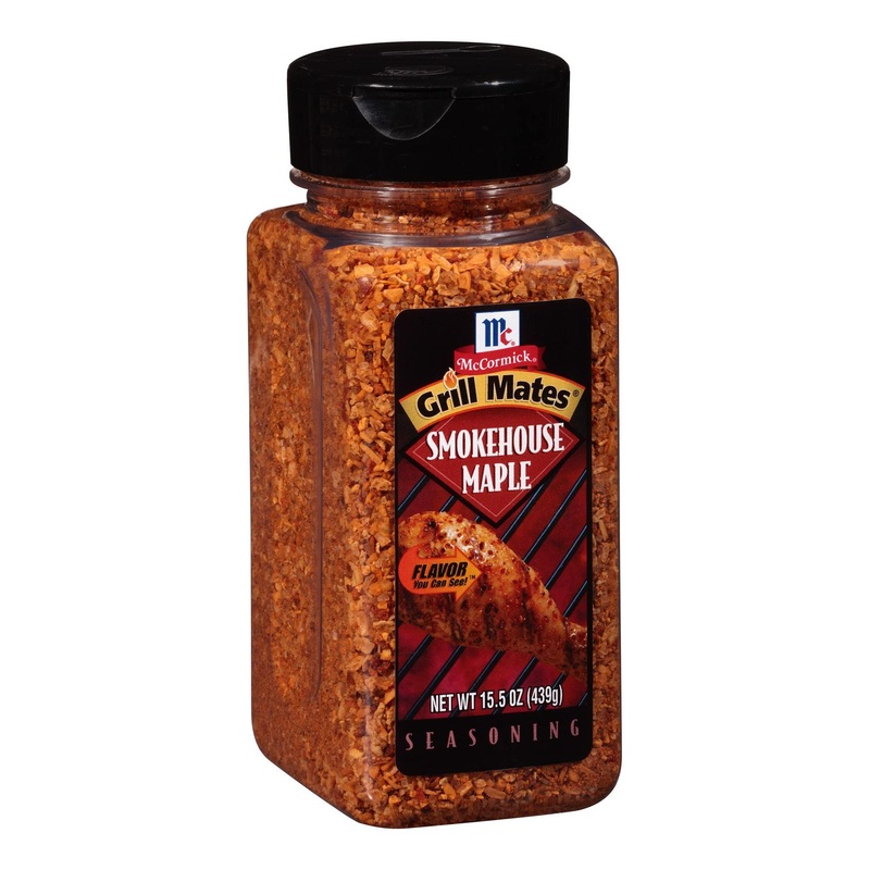 McCormick Grill Mates Smokehouse Maple Seasoning 15.5 oz – Authentic BBQ Flavor (1 Pack)