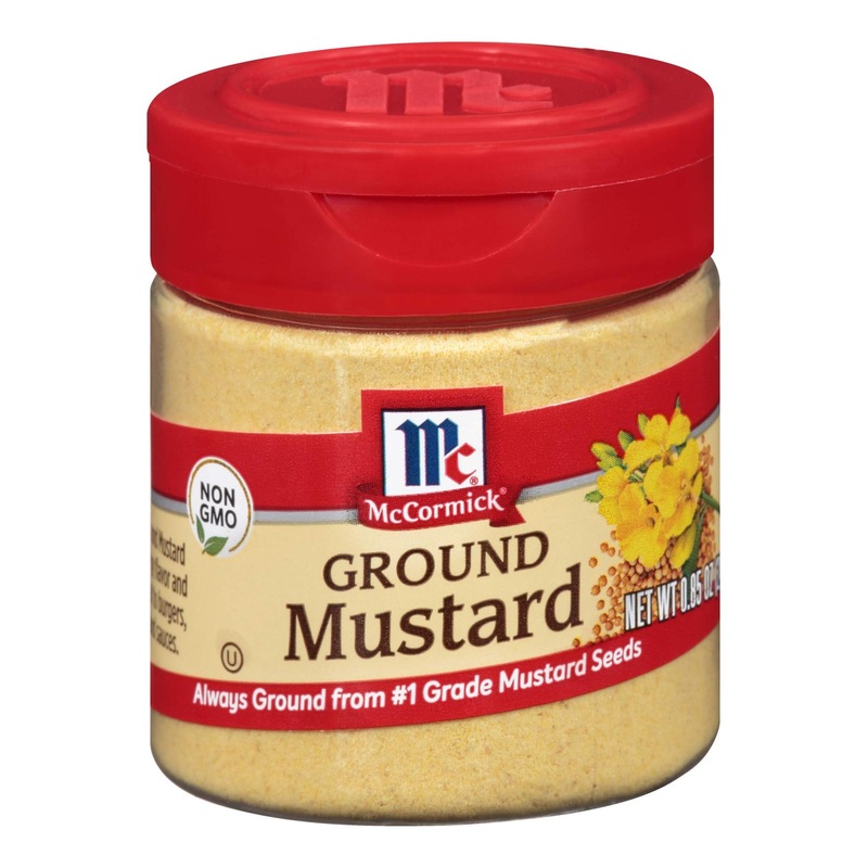 McCormick Ground Mustard 0.85 oz – Authentic Flavour | Pack of 1